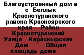Благоустроенный дом в с. Беллык Краснотуранского района Красноярского края. › Район ­ Краснотуранский › Улица ­ Караскырская › Дом ­ 22 › Общая площадь дома ­ 54 › Площадь участка ­ 1 500 › Цена ­ 650 000 - Хакасия респ., Абакан г. Недвижимость » Дома, коттеджи, дачи продажа   